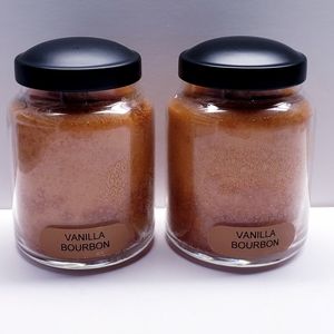 VANILLA BOURBON -A Cheerful Giver Baby Jar Single Wick Candle, 6 oz (2 pack)